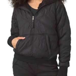 prAna Esla Half-Zip Pullover in Black Size XS